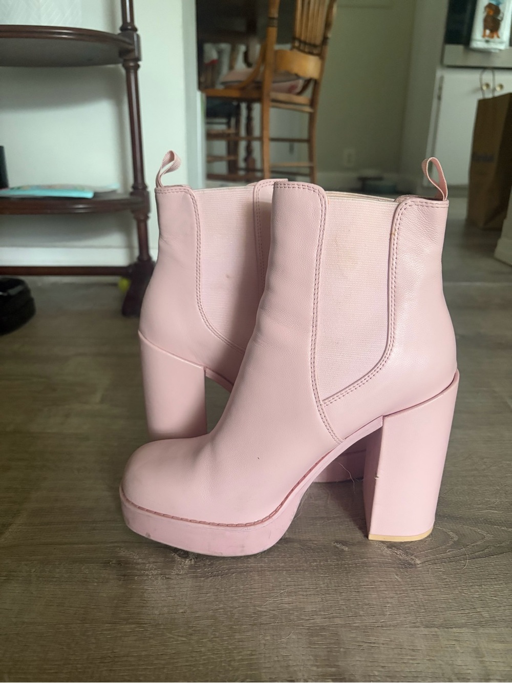 Pink Platform Boots